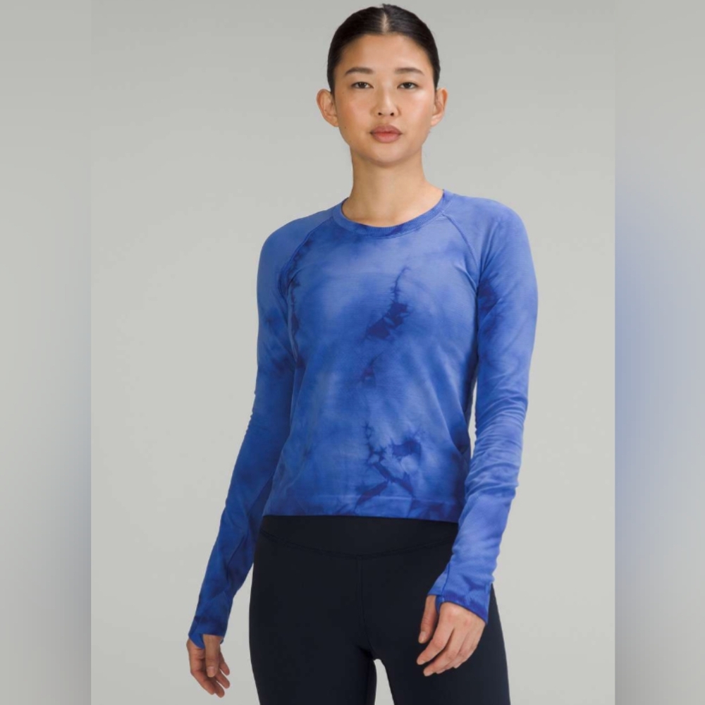 Lululemon Swiftly Tech Long Sleeve Shirt 2.0  - Race Length - Marble Dye Psychic
